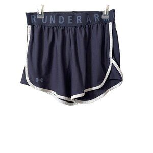 Under Armour Play Up 3.0 Women's Navy Blue and White Shorts  Size Medium